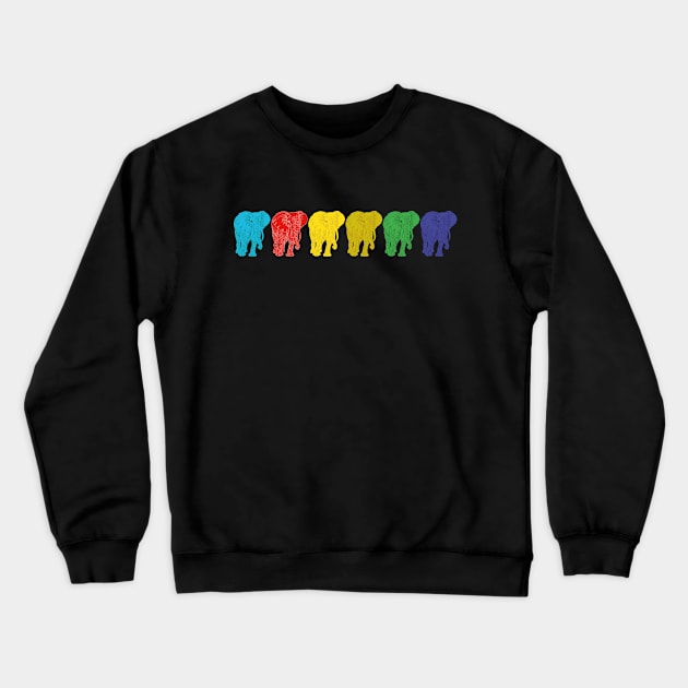 Elephant Crewneck Sweatshirt by cutequokka